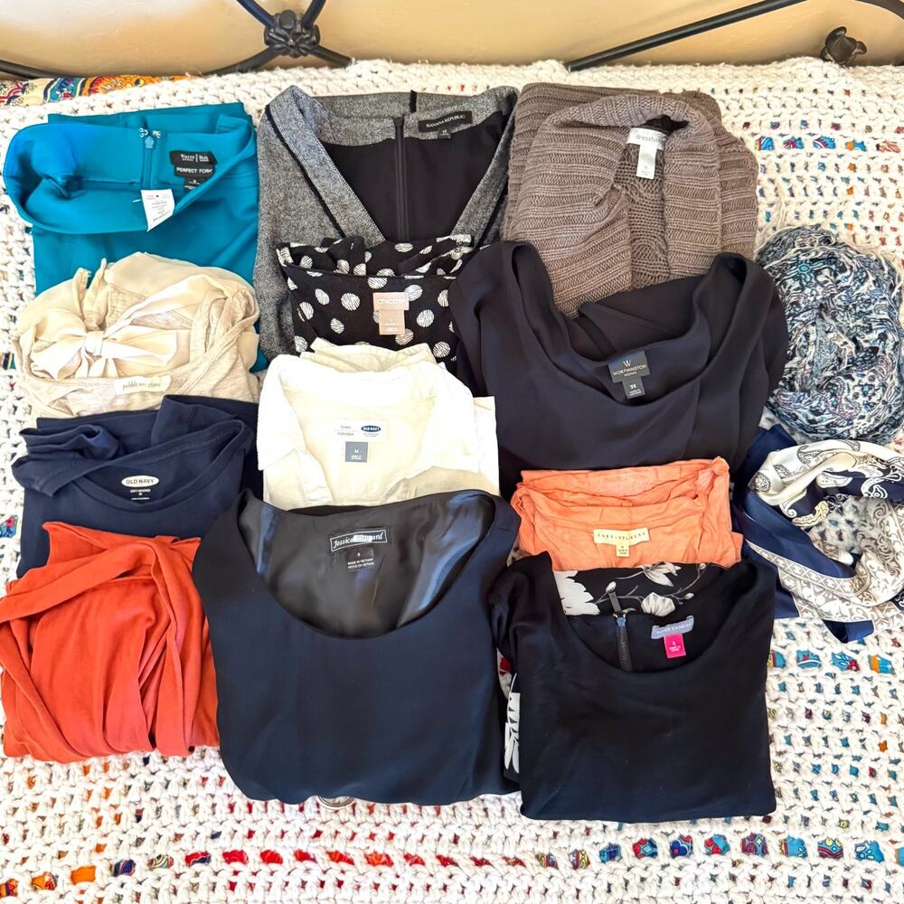 Women’s Clothing Lot 14 Pc Mixed Lot WHBM Banana Chico's Vince Camuto Some NWT